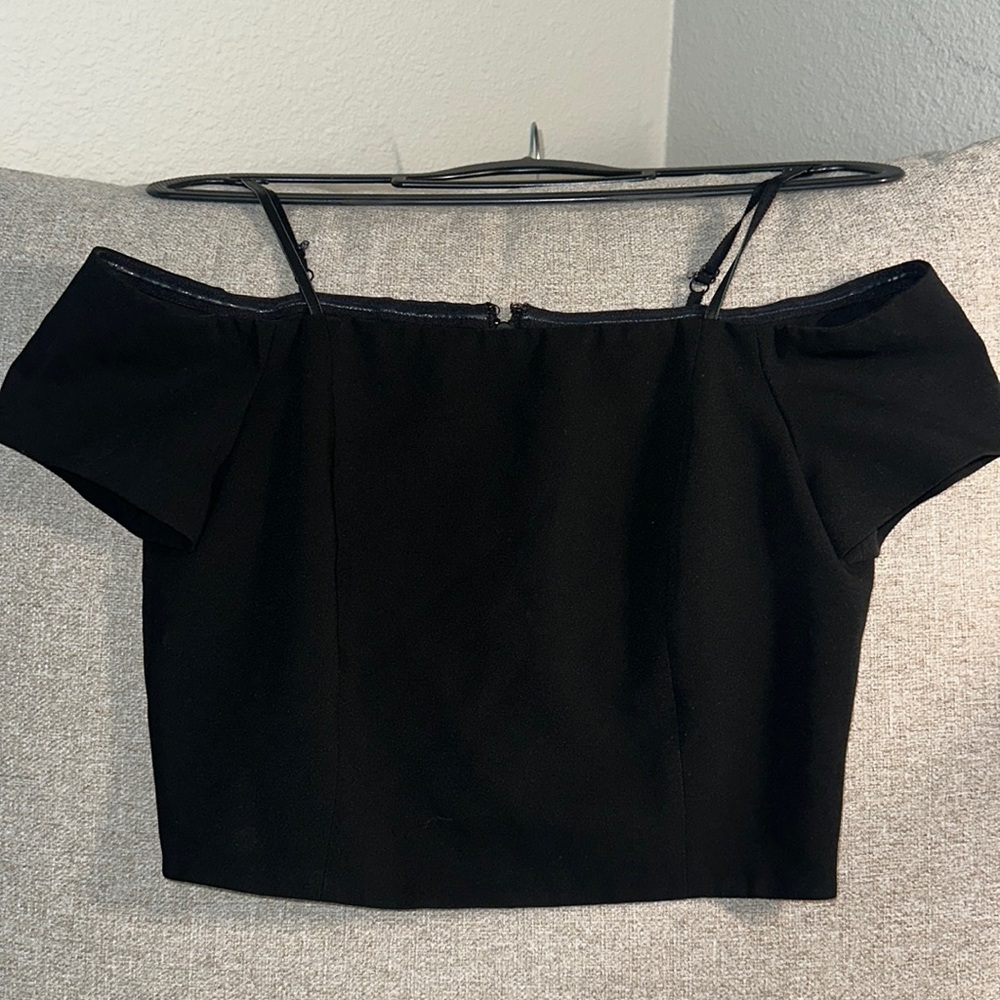 Alice + Olivia black blouse